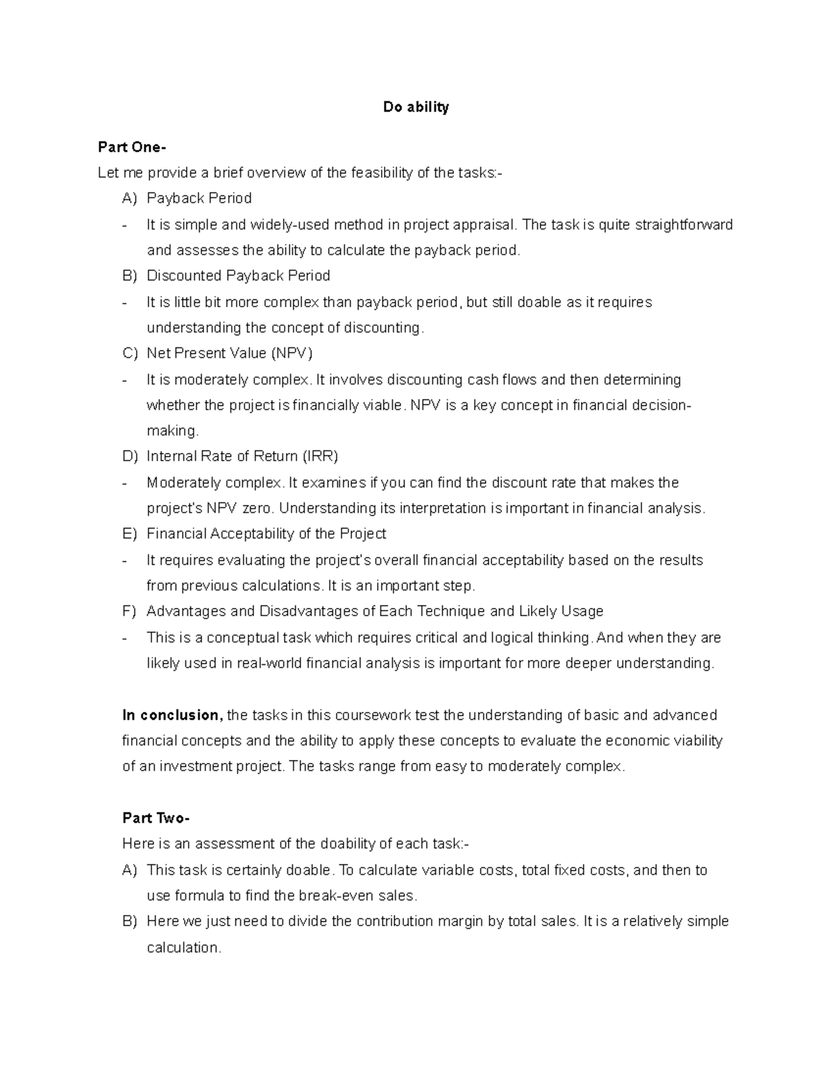 Do ability - Do ability Part One- Let me provide a brief overview of ...