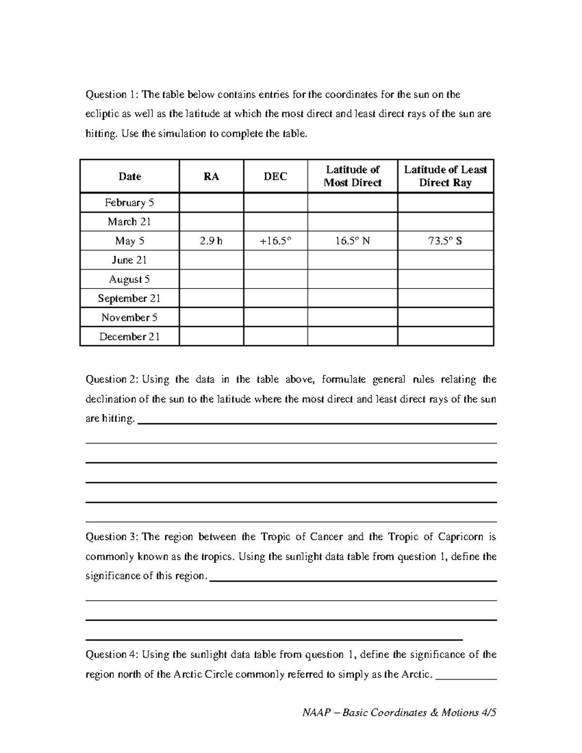 Planetary Orbit Simulator Student Guideblank 4 Naap Basic Planetary Orbit Simulator Student Guideblank 4 Naap Basic