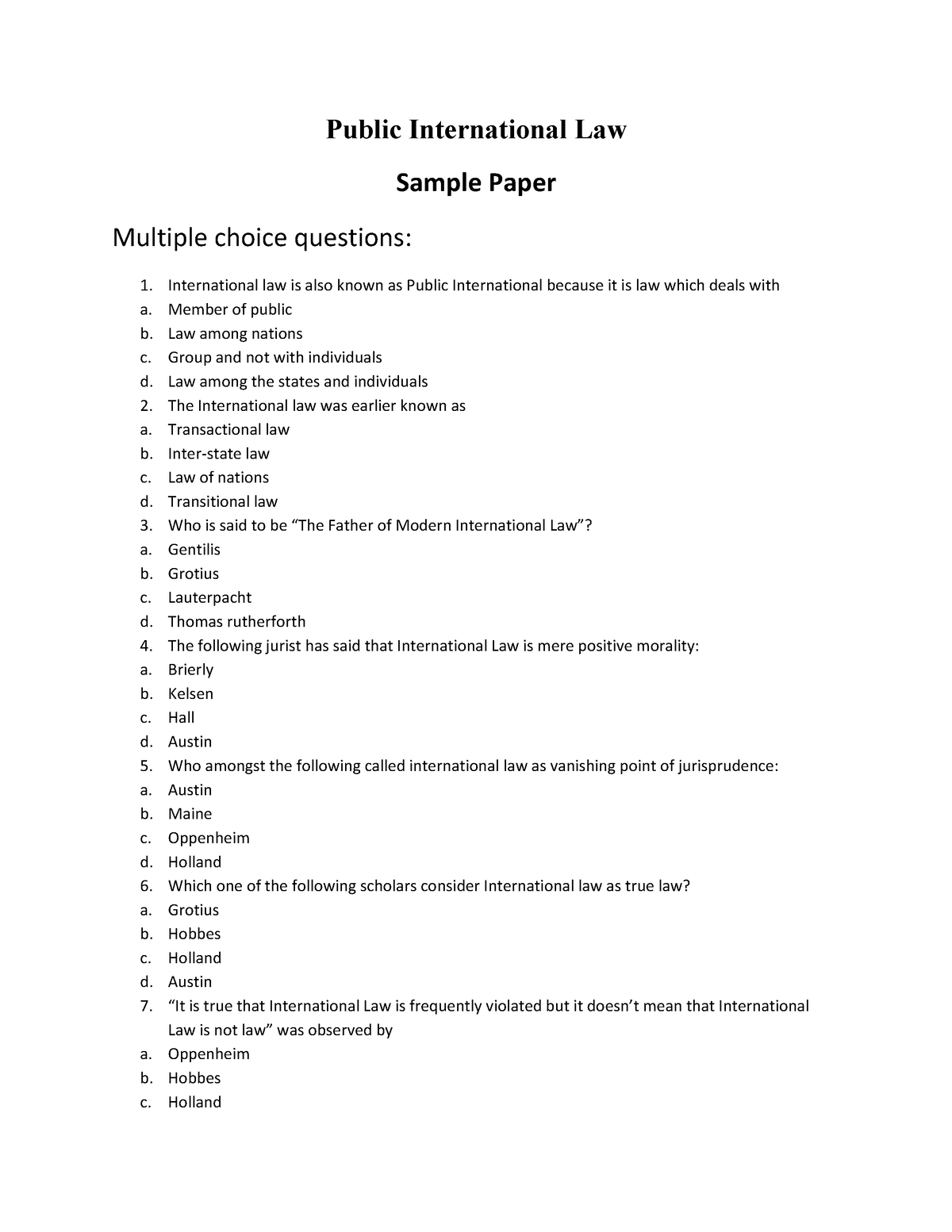 public international law topics for research paper