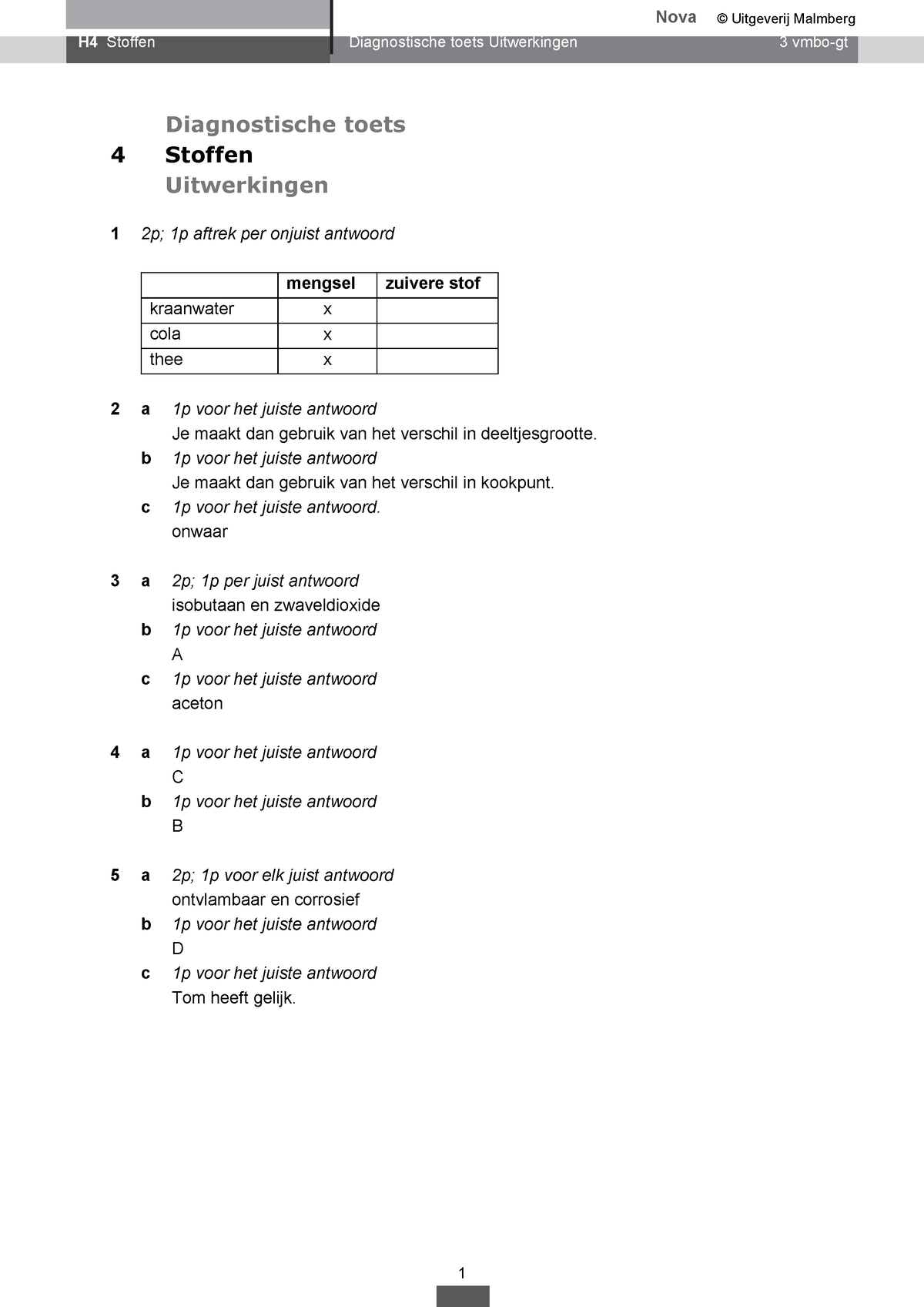Nova Nask1 3 Gt H4 Diagnostische Toets Uitwerking H4 Stoffen Diagnostische Toets Uitwerkingen 5695
