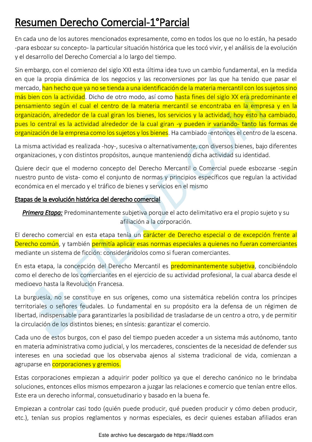 Resumen Comercial-Primer Parcial - Resumen Derecho Comercial- 1 ...