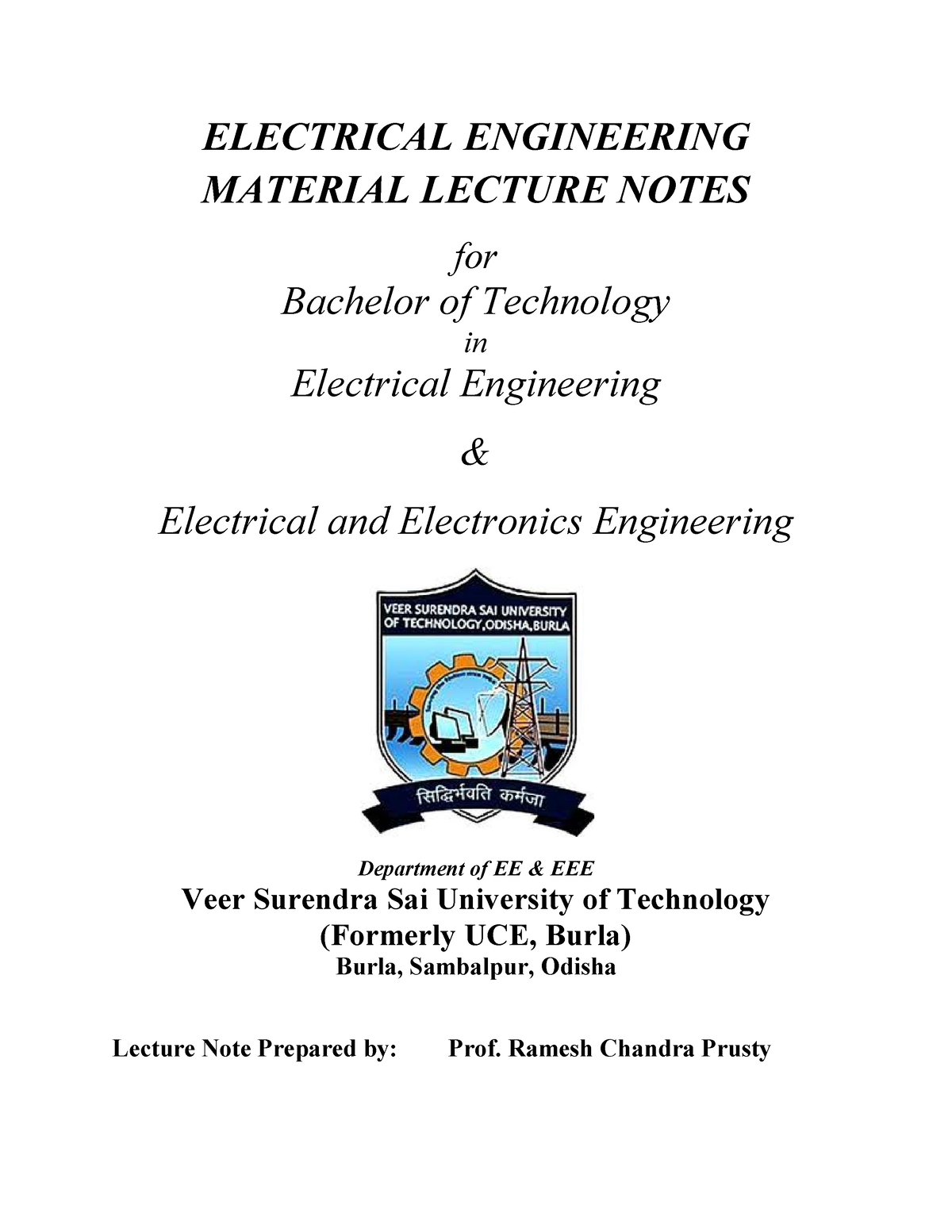 Lecture 1426861925 - Basics Of Electrical - ELECTRICAL ENGINEERING ...