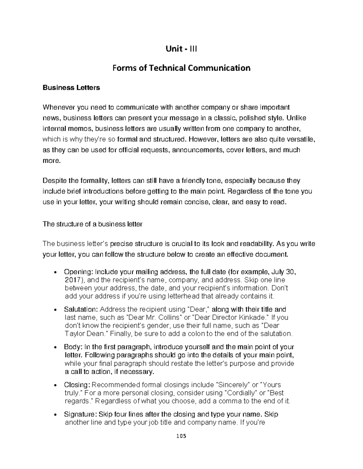 3.Forms of technical communication - Unit - III Forms of Technical ...