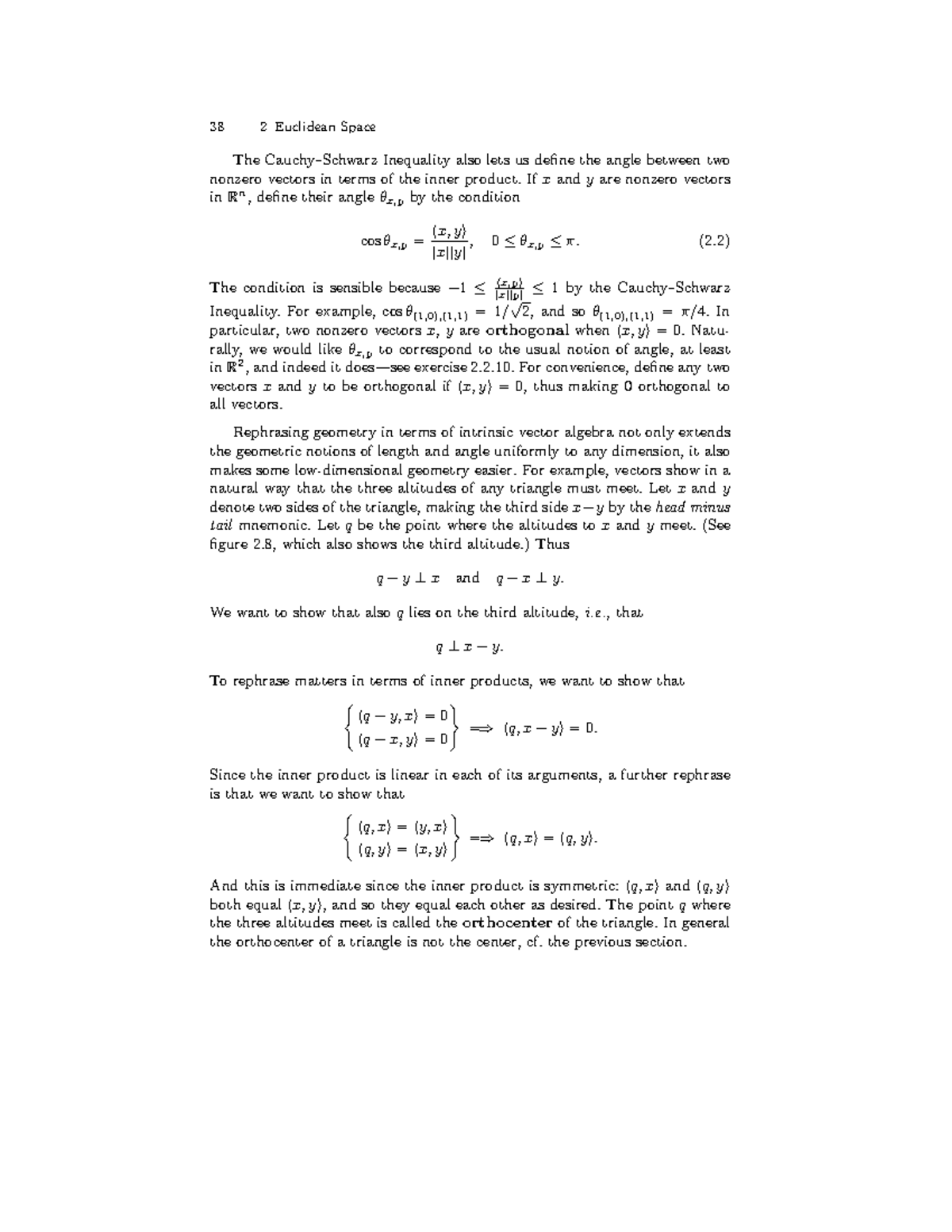 Multivariable Calculus-17 - 38 2 Euclidean Space The Cauchy–Schwarz ...