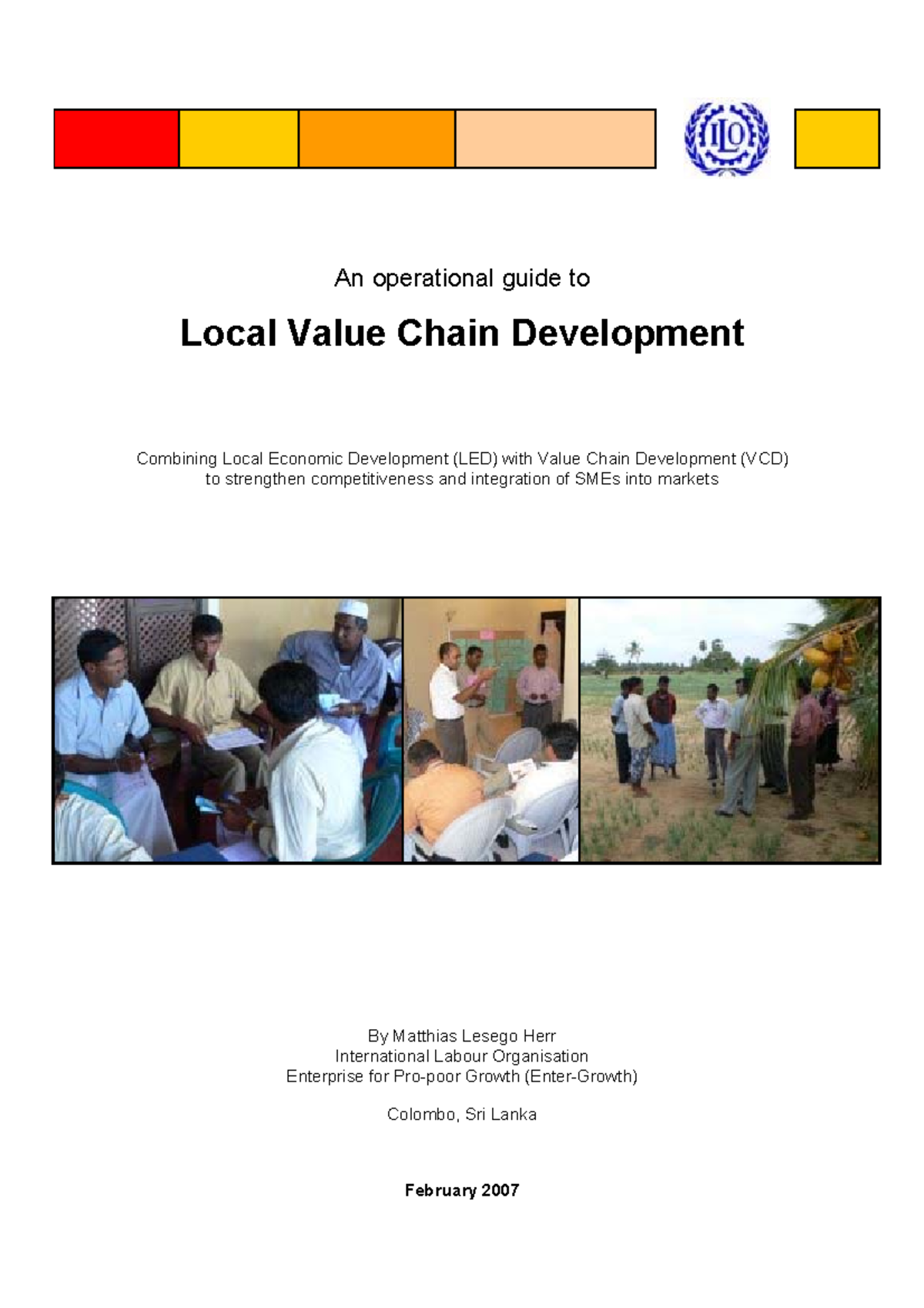 VC 1 - CRITICAL - An operational guide to Local Value Chain Development ...