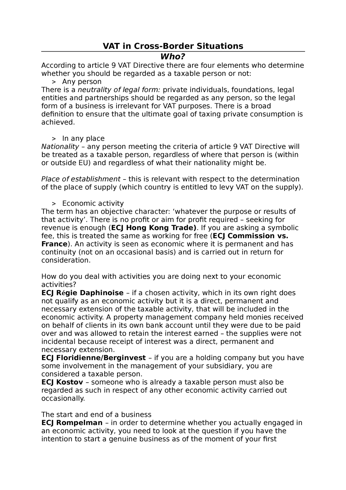 summary-of-the-most-important-rules-vat-vat-in-cross-border