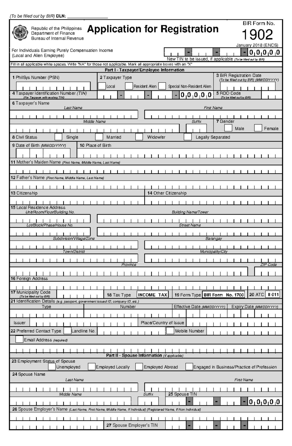 1902 January 2018 ENCS Final - (To Be Filled Out By BIR) DLN ...