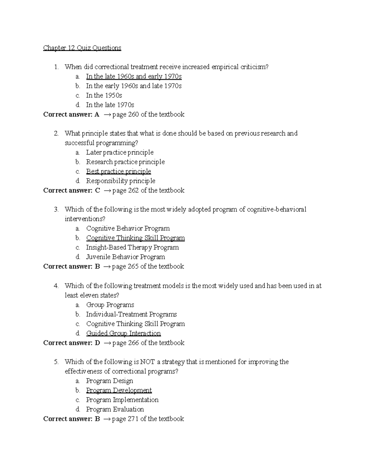 Chapter 12 Quiz Questions - Chapter 12 Quiz Questions When Did ...