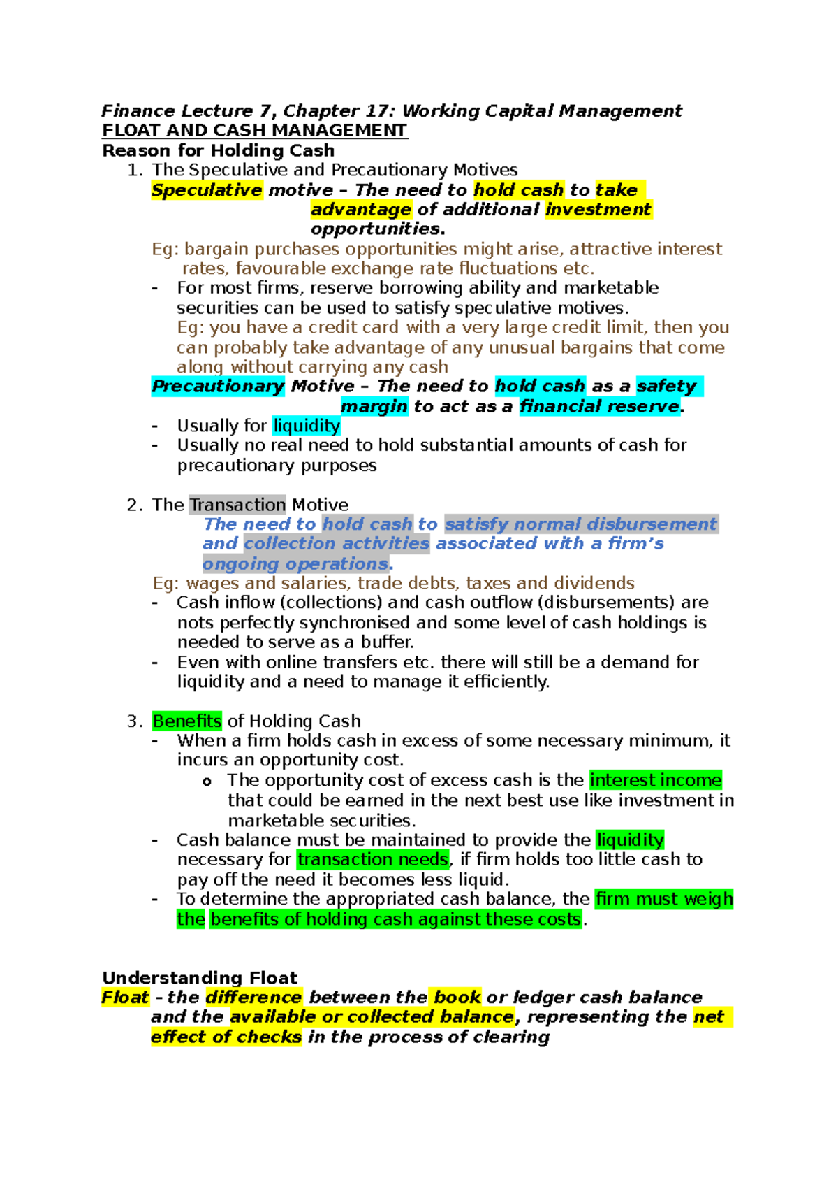 working-capital-management-finance-lecture-7-chapter-17-working