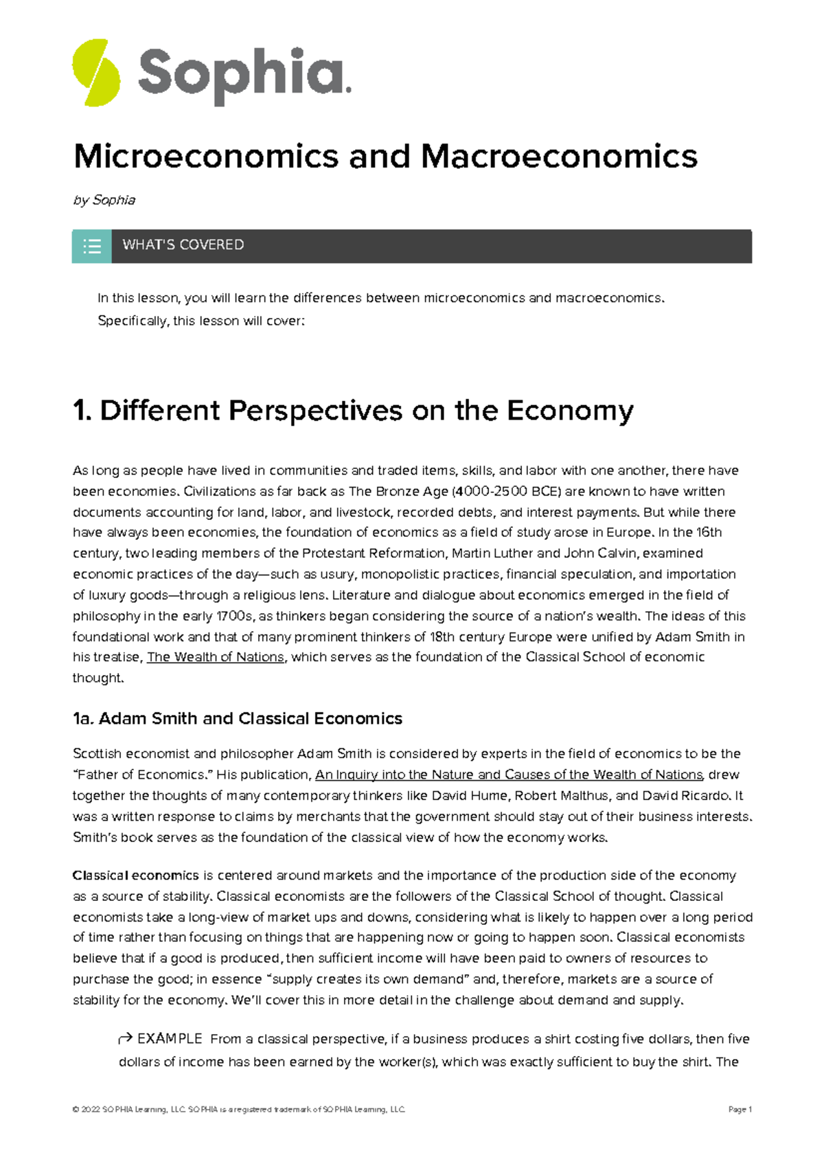 Module 1-4 - Study Guide - Microeconomics And Macroeconomics By Sophia ...