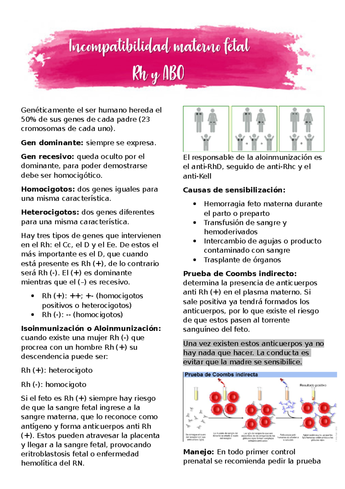 13. Incompatibilidad Materno Fetal Rh Y ABO - Genéticamente El Ser ...