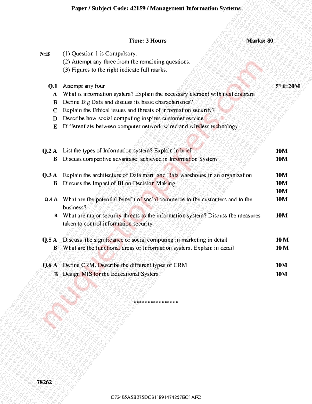 BE-Comps SEM7 MIS- Cbcgs DEC19-merged - 78262 Time: 3 Hours Marks: 80 N ...