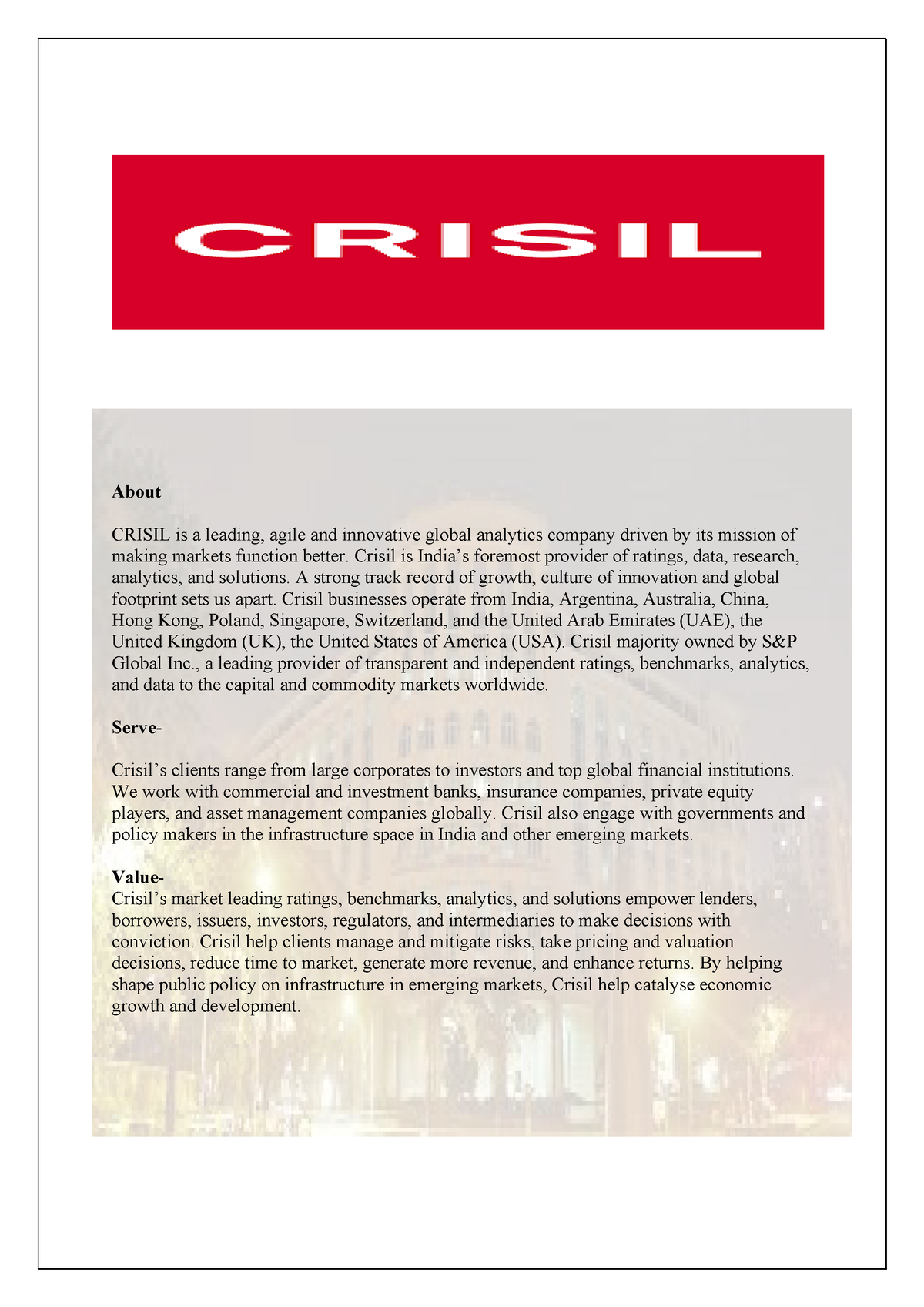 crisil research reports pdf