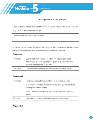 Actividad Integradora 3 Modulo 5 Semana 2 PLS - S A M A N T H A A B I G ...