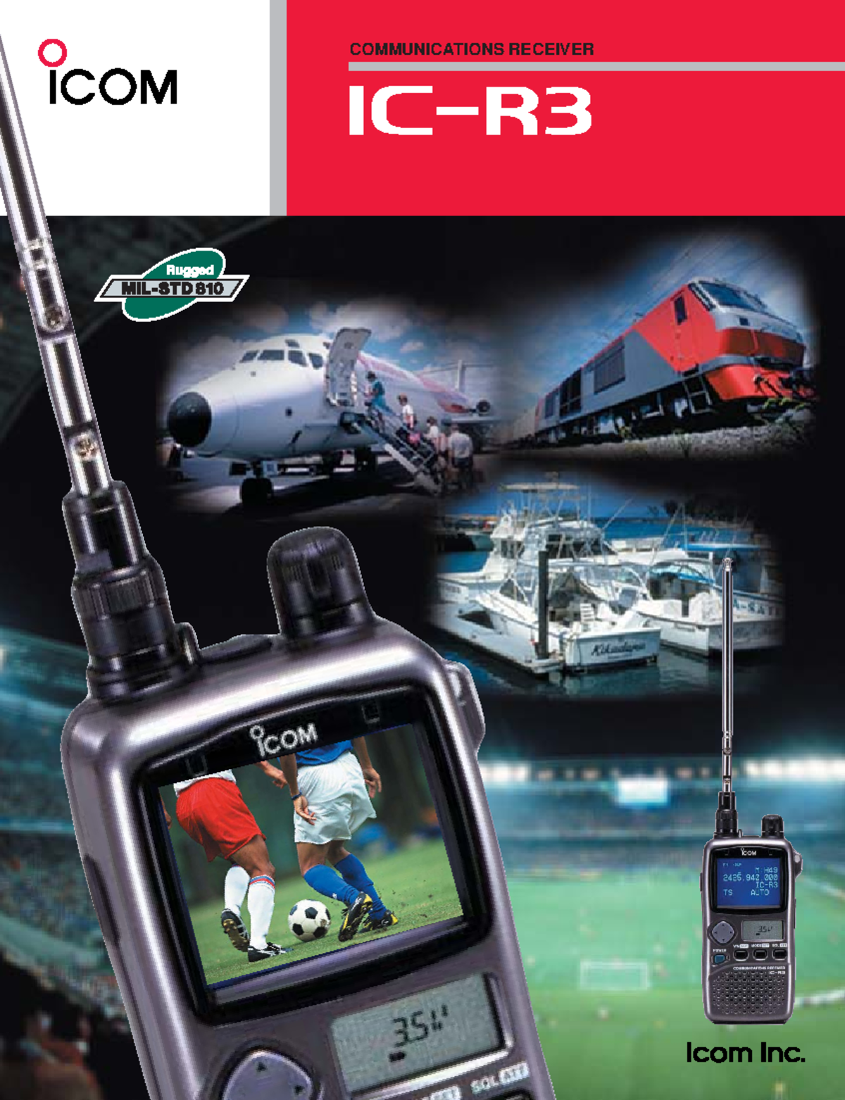 IC-R3 brochure - Manual de icom icr 3 - COMMUNICATIONS RECEIVER ...