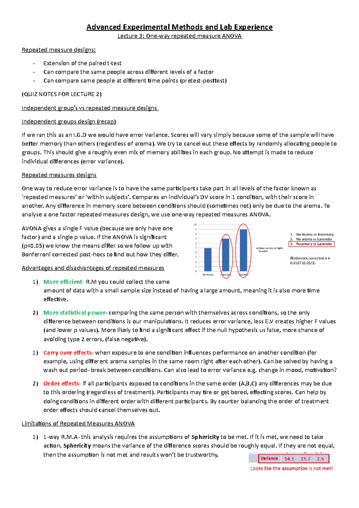 Lecture 3 Advanced Experimental Methods And Lab Experiences Py0548 Studocu