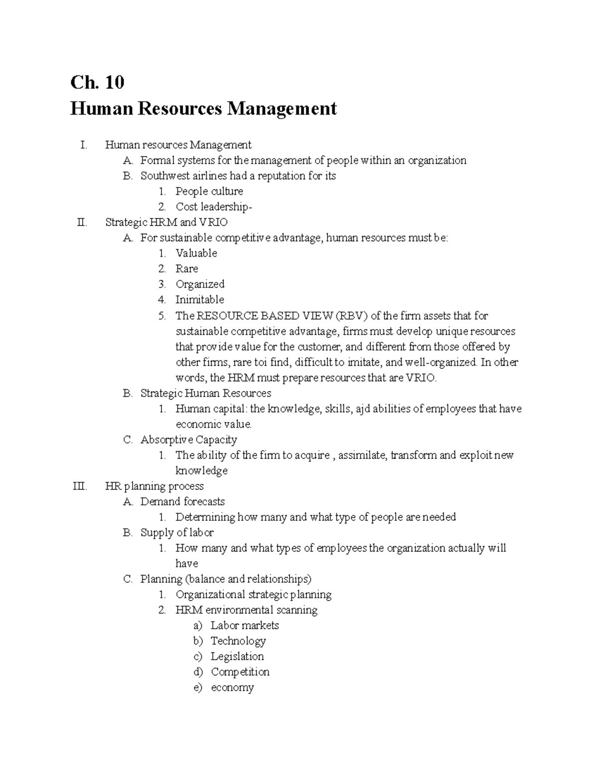 business-law-2-law-notes-ch-10-human-resources-management-i-human