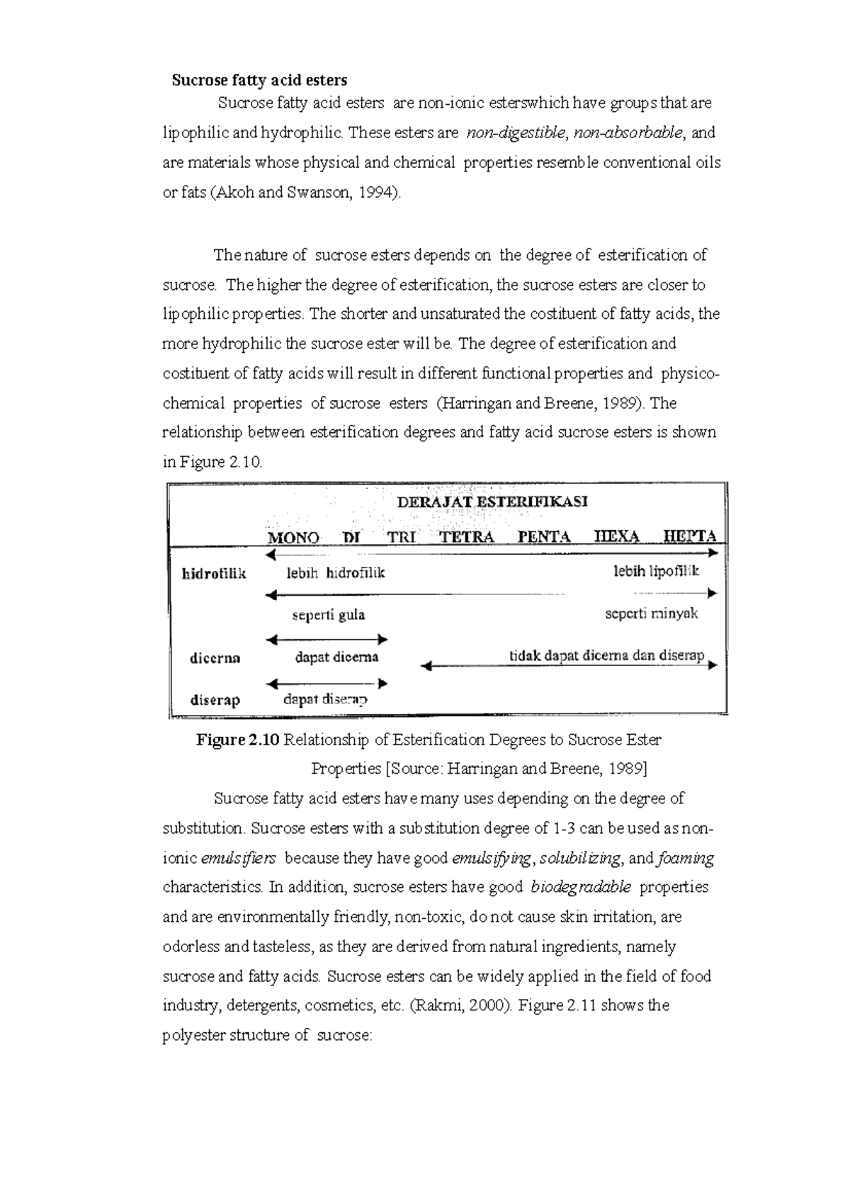 Sucrose fatty acid esters - Sucrose fatty acid esters Sucrose fatty ...