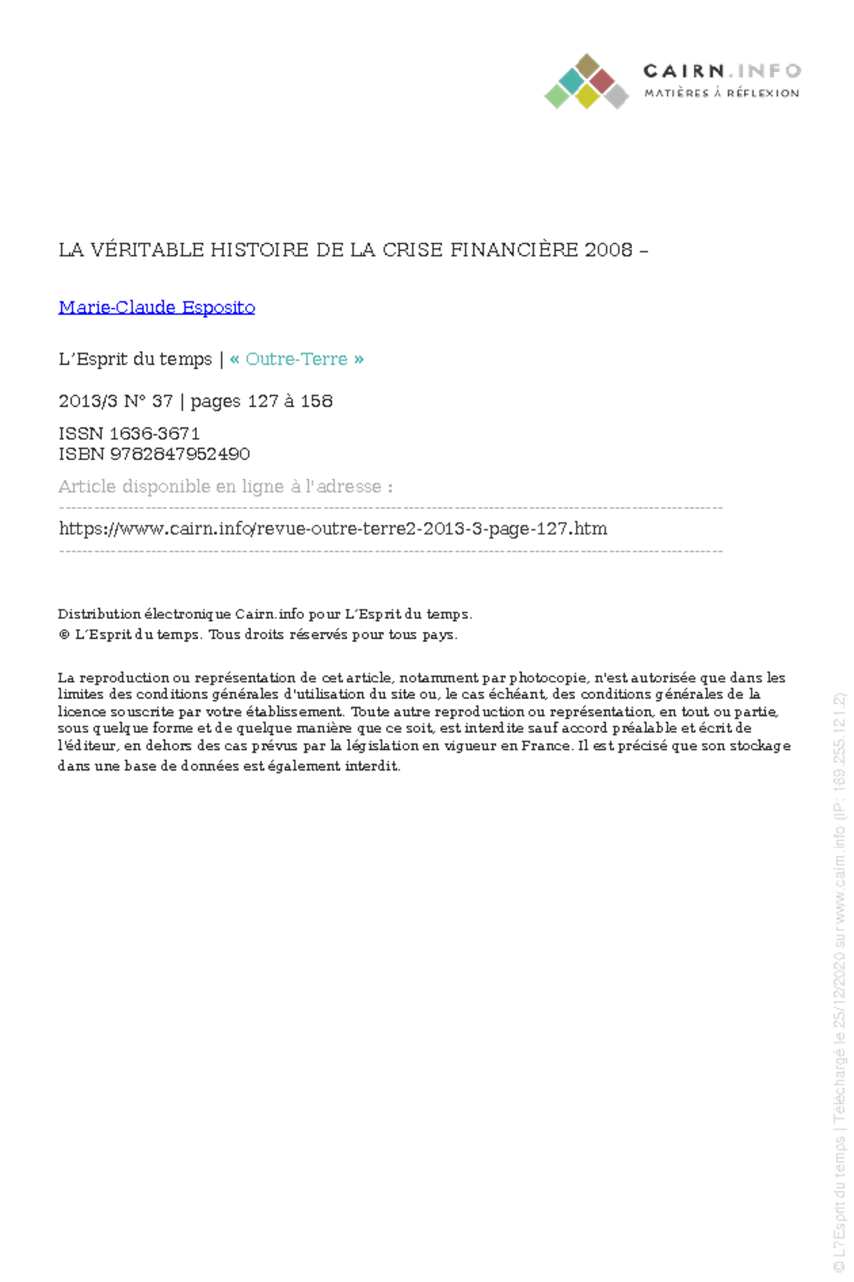 Comprendre la crise des subprime - LA VÉRITABLE HISTOIRE DE LA CRISE ...