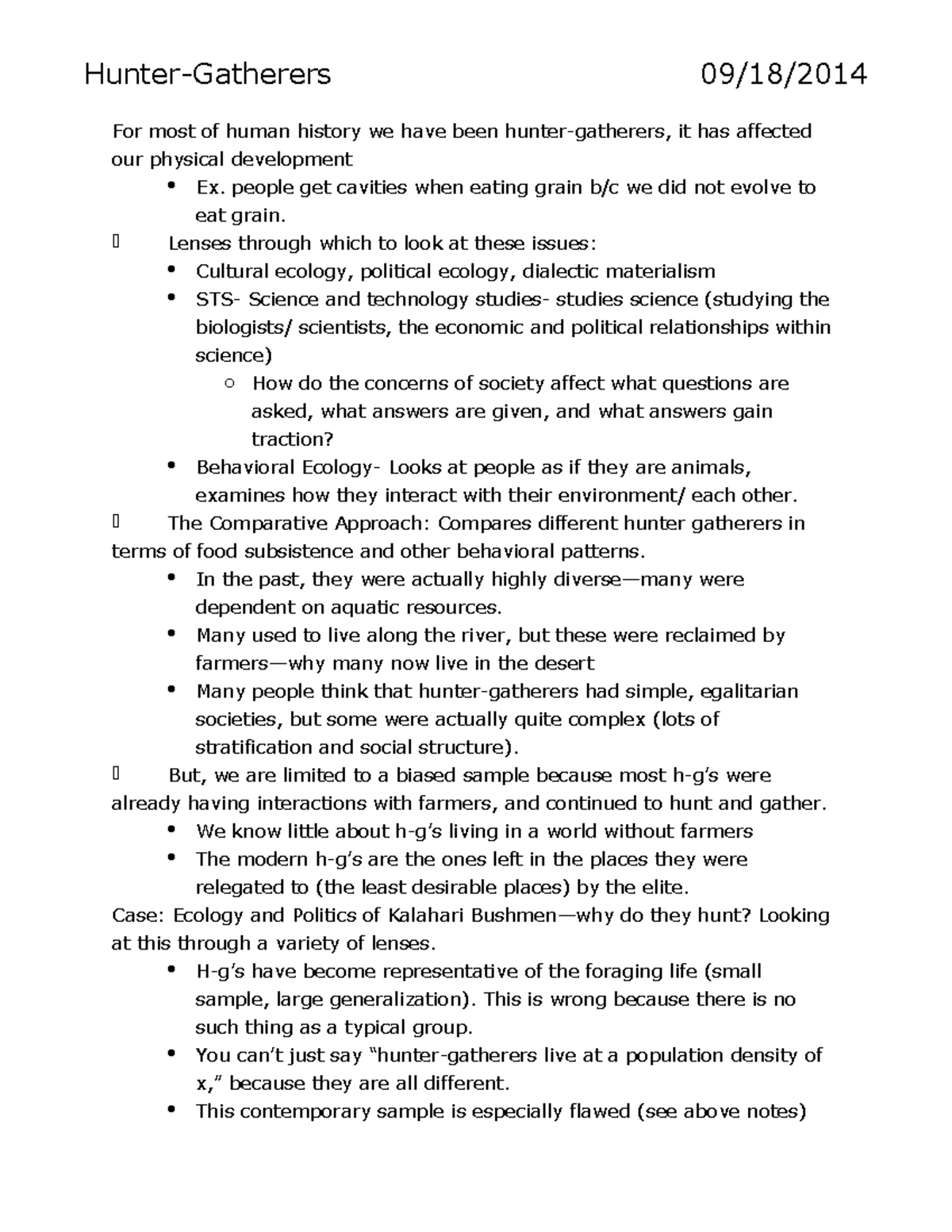 midterm-2-hunter-gatherers-09-18-for-most-of-human-history-we-have