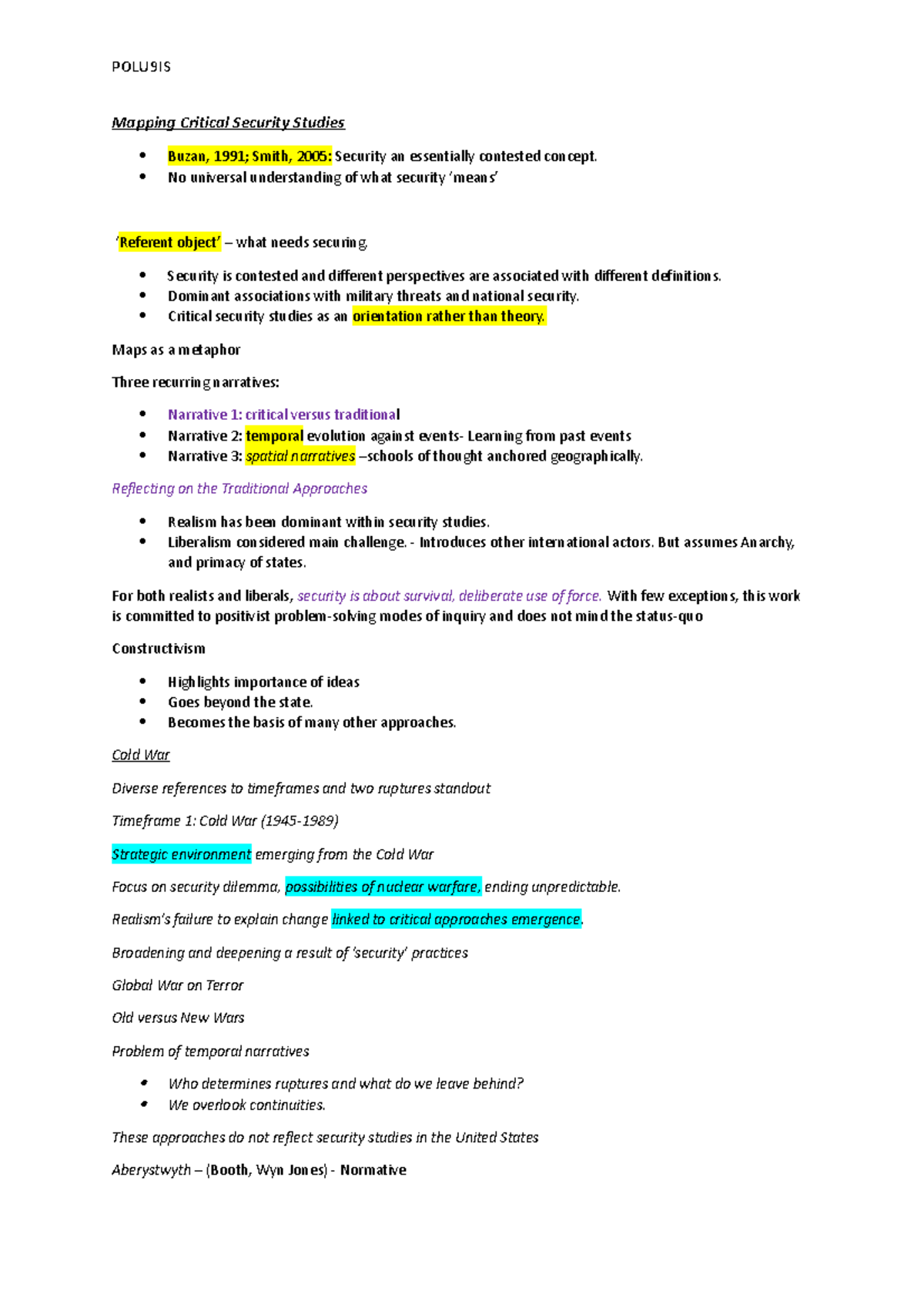 1.1 Mapping Critical Security Studies - Mapping Critical Security ...