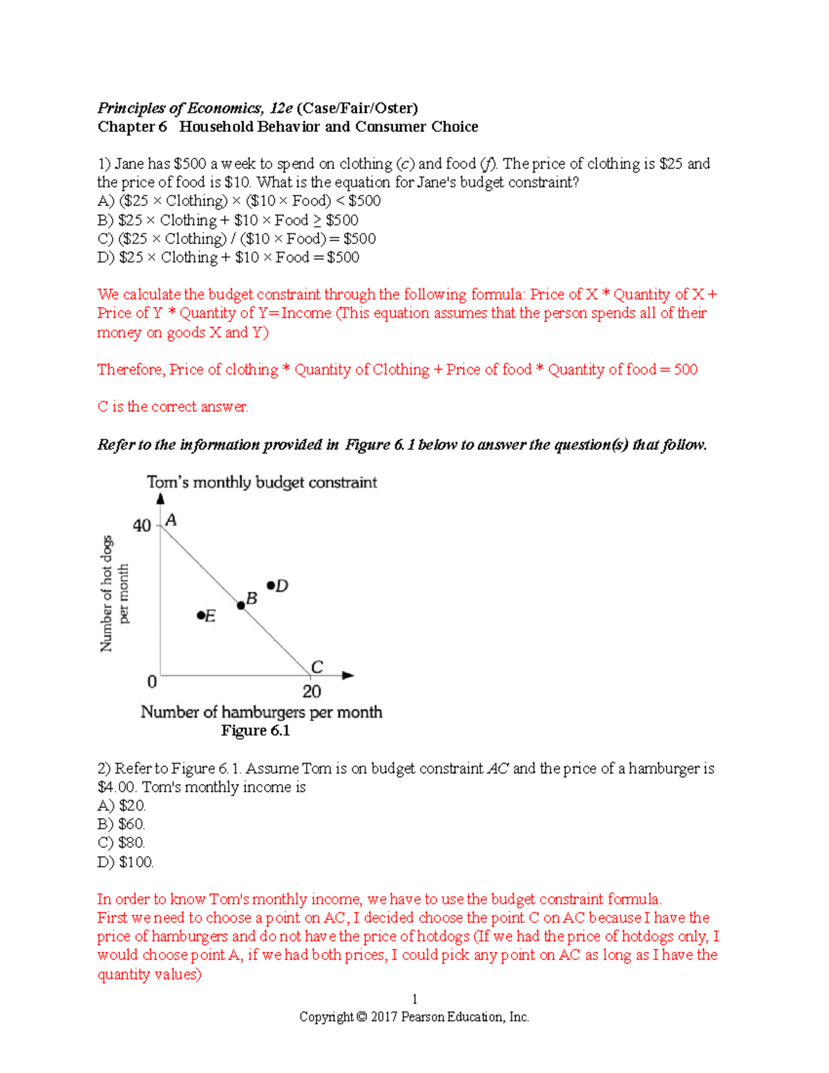 Chapter 6 questions - ffffff - Principles of Economics, 12e (Case/Fair/Oster) Chapter 6 ...