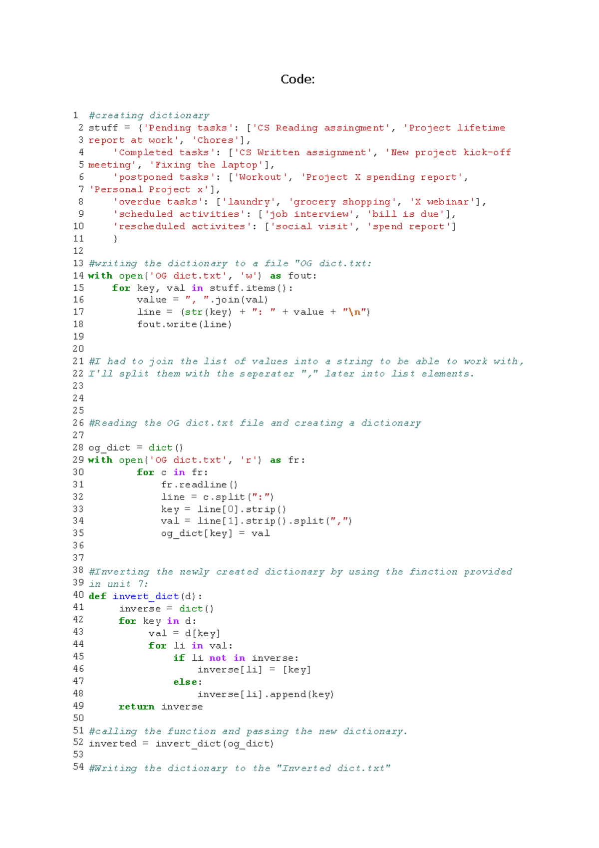 Learning Journal Unit 8 - Code: 1 2 3 4 5 6 7 8 9 10 11 12 13 14 15 16 ...