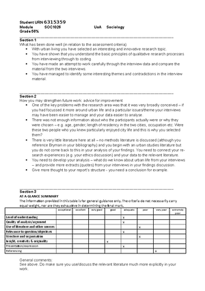 Interview and Analysis report: “How does university have an effect upon ...