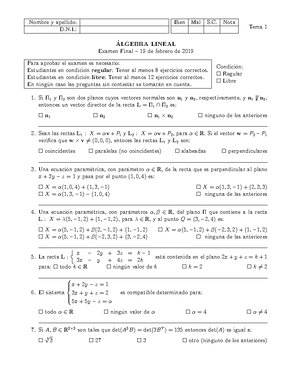 Definiciones 5 - Transformaciones Lineales, Propiedades Generales De ...