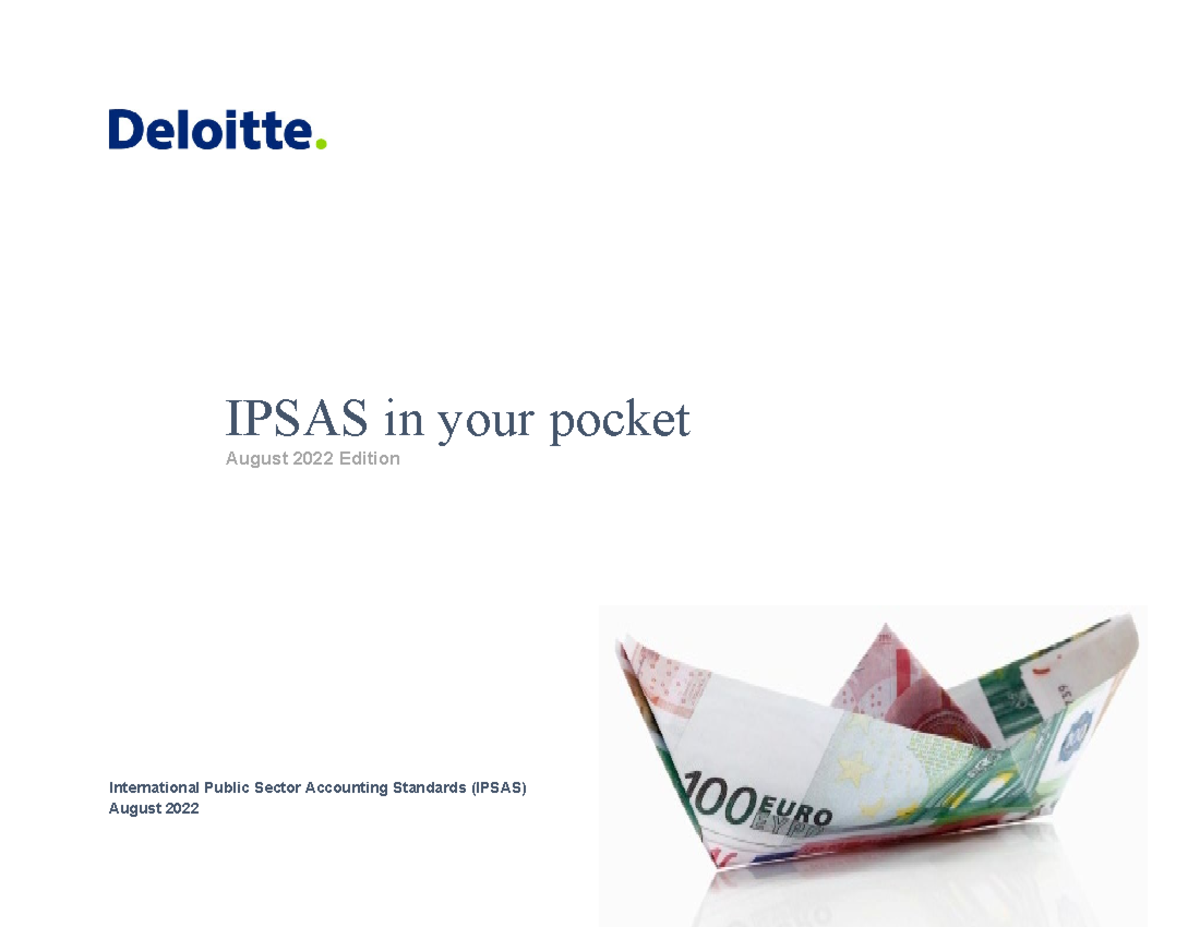 Ipsas in Your Pocket - August 2022 - International Public Sector ...