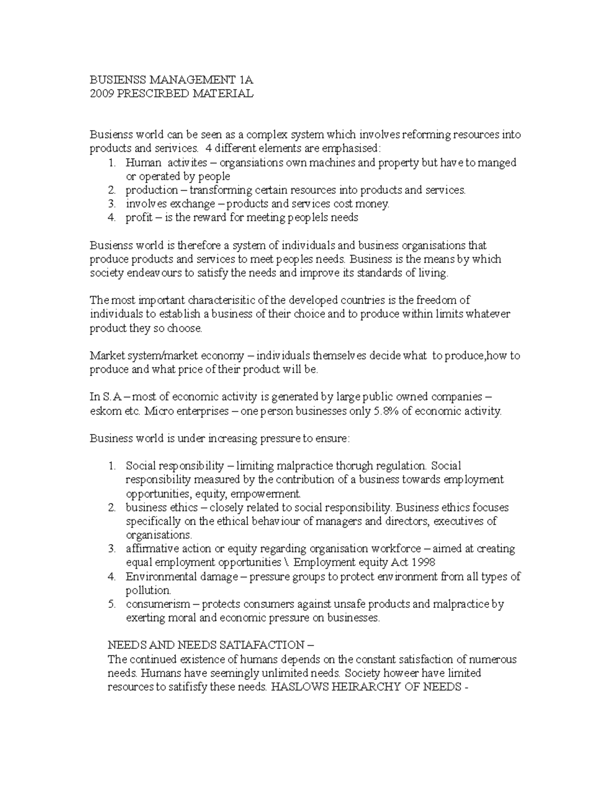 Business management assignment sample picture