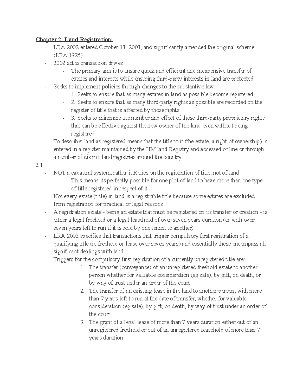 Textbook Modern Land Law Chapter 2 Land Registration LRA 2002   Thumb 1200 1553 