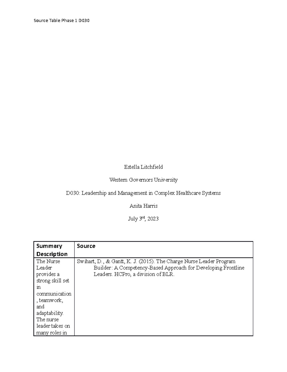 Sources Table Phase 1 - passed submission - Source Table Phase 1 D ...