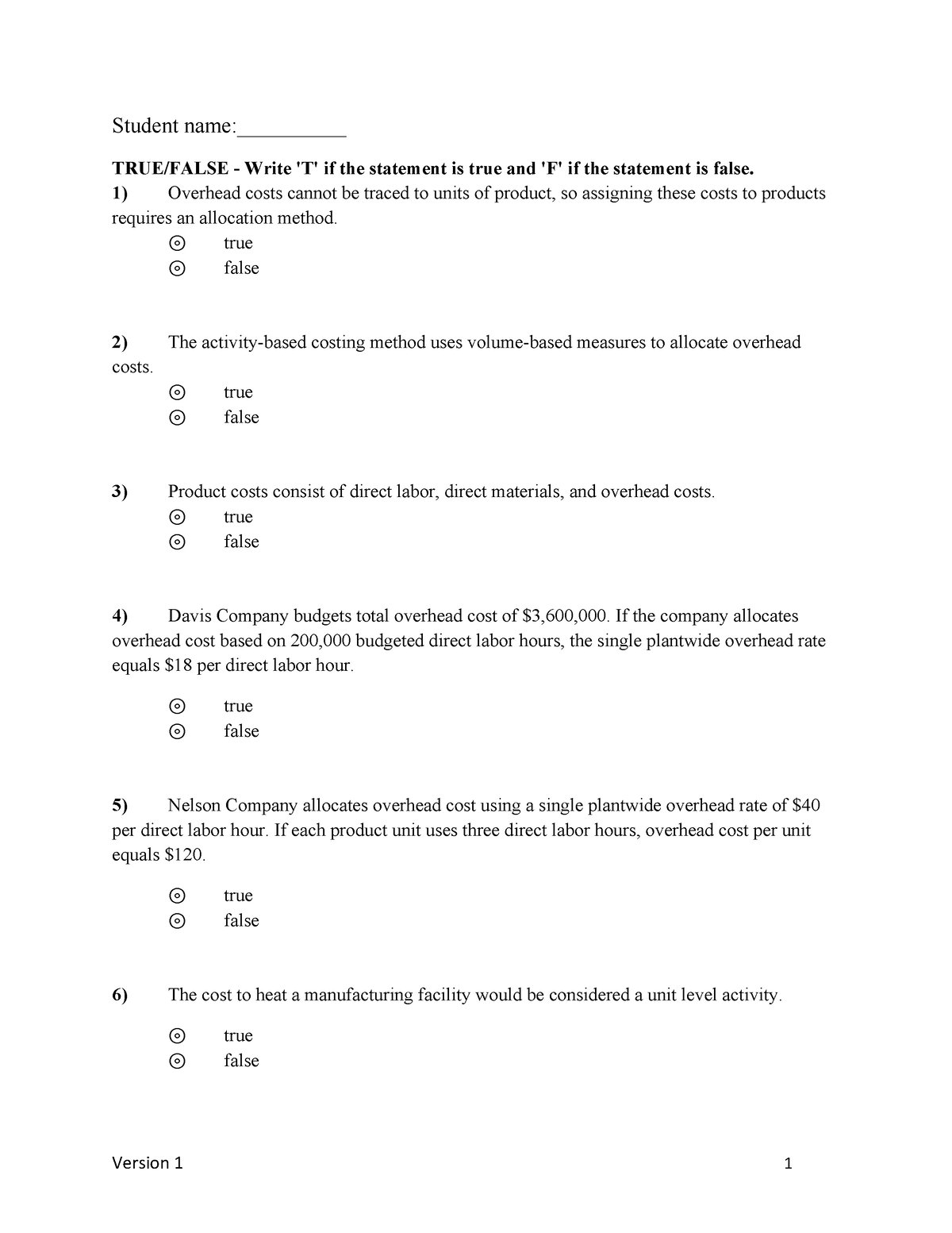 Chap 17 9e Test Bank - Financial and Managerial Accounting - Student ...