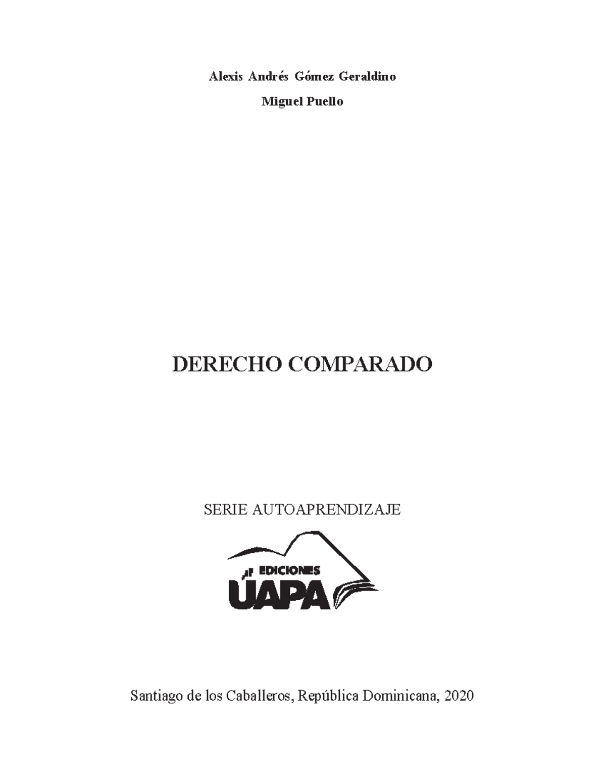 Derecho Comparado Cap 5 - Alexis Andrés Gómez Geraldino Miguel Puello ...