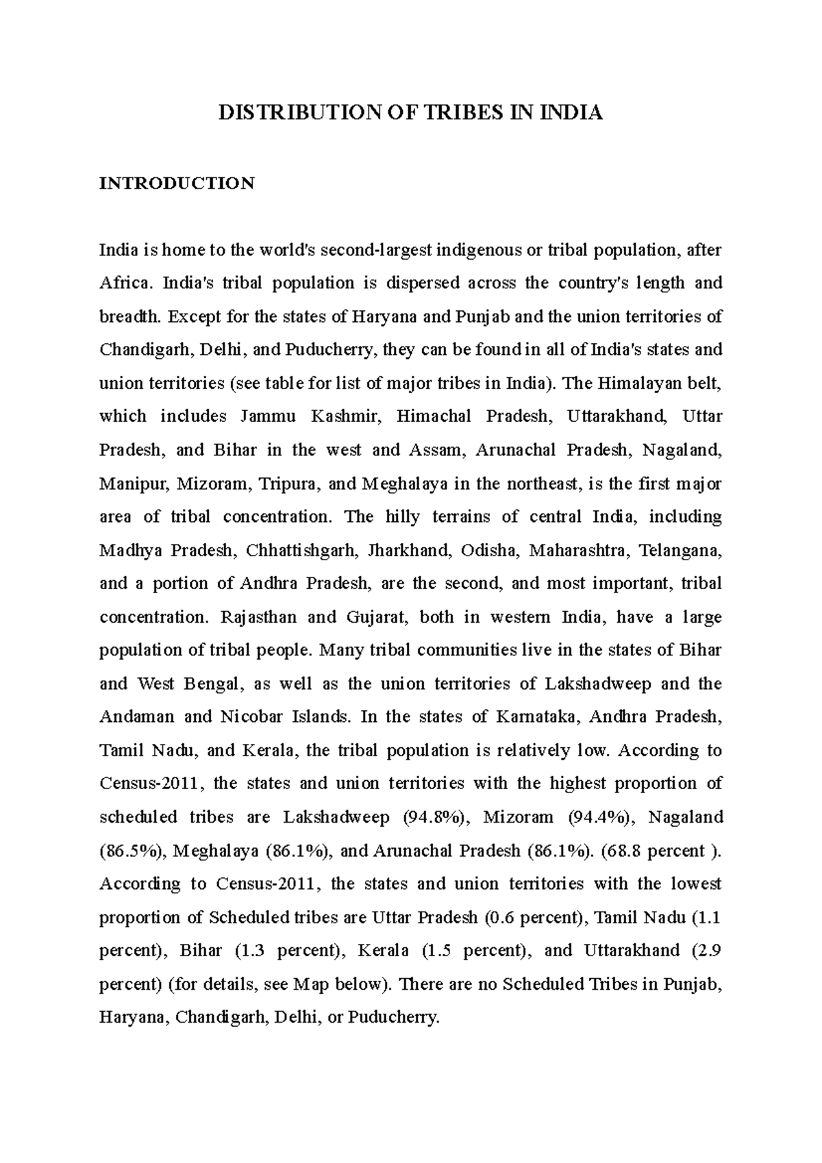 distribution-of-tribes-in-india-distribution-of-tribes-in-india