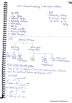 Neom dheeraj sir notes - Numerical Methods - Studocu