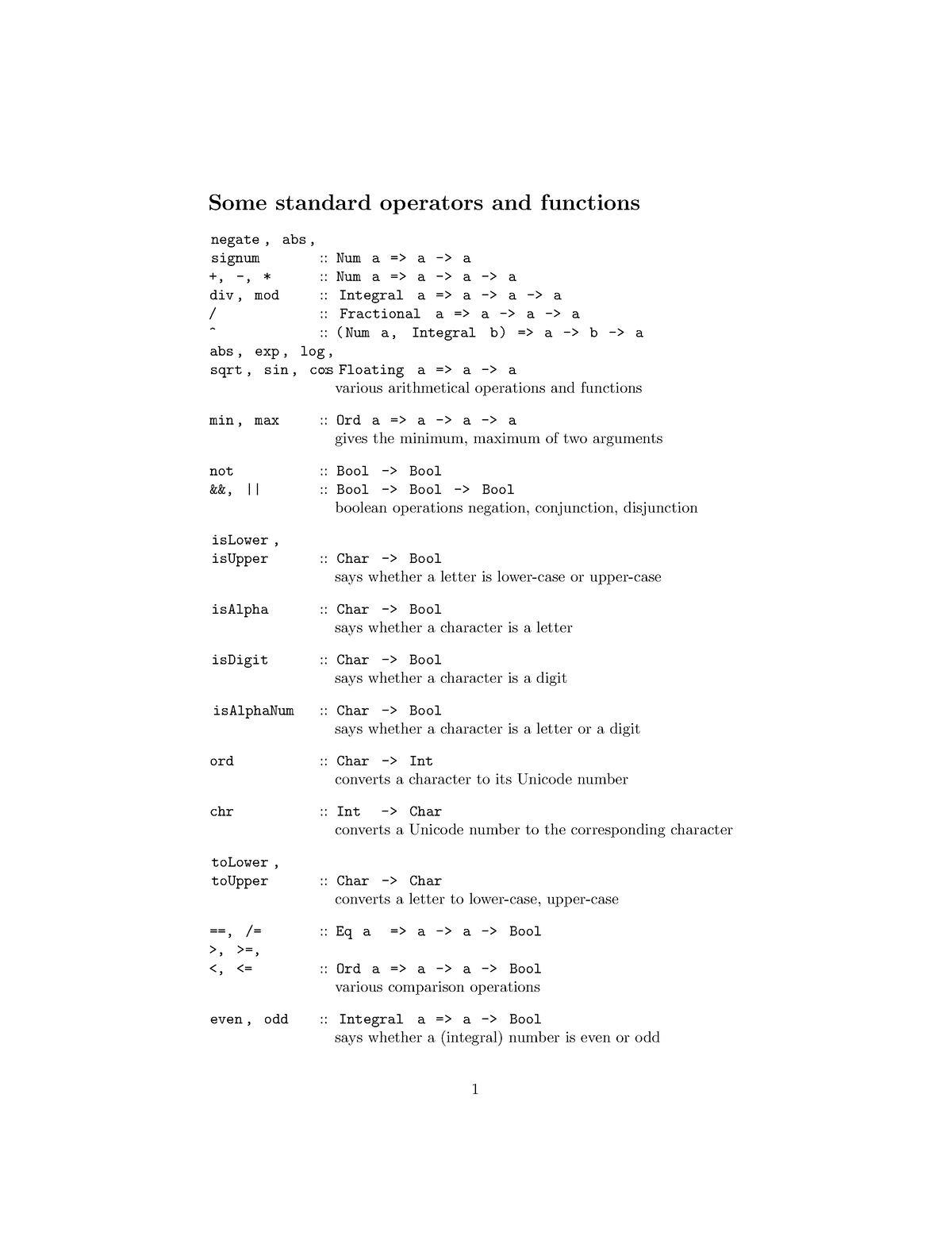 assignment operator haskell