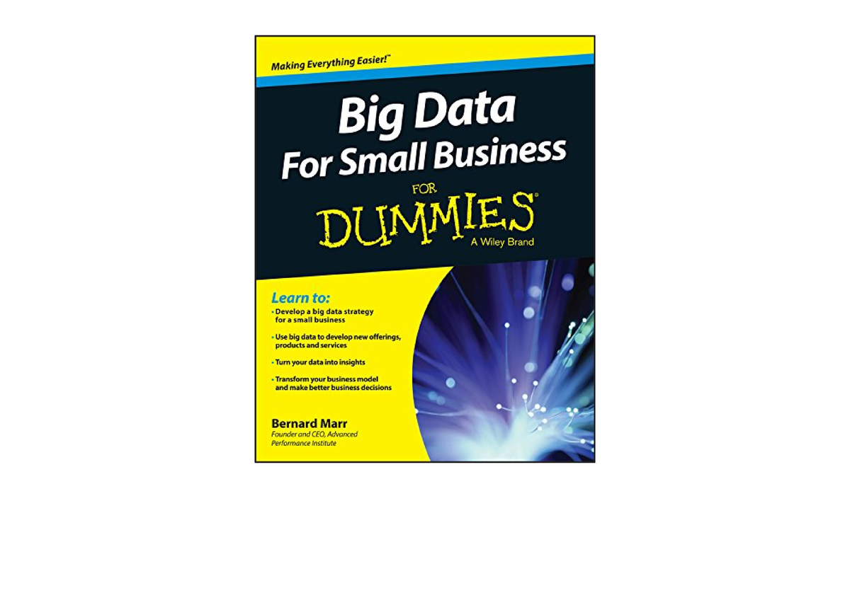 Download PDF Big Data For Small Business For Dummies unlimited - Studocu