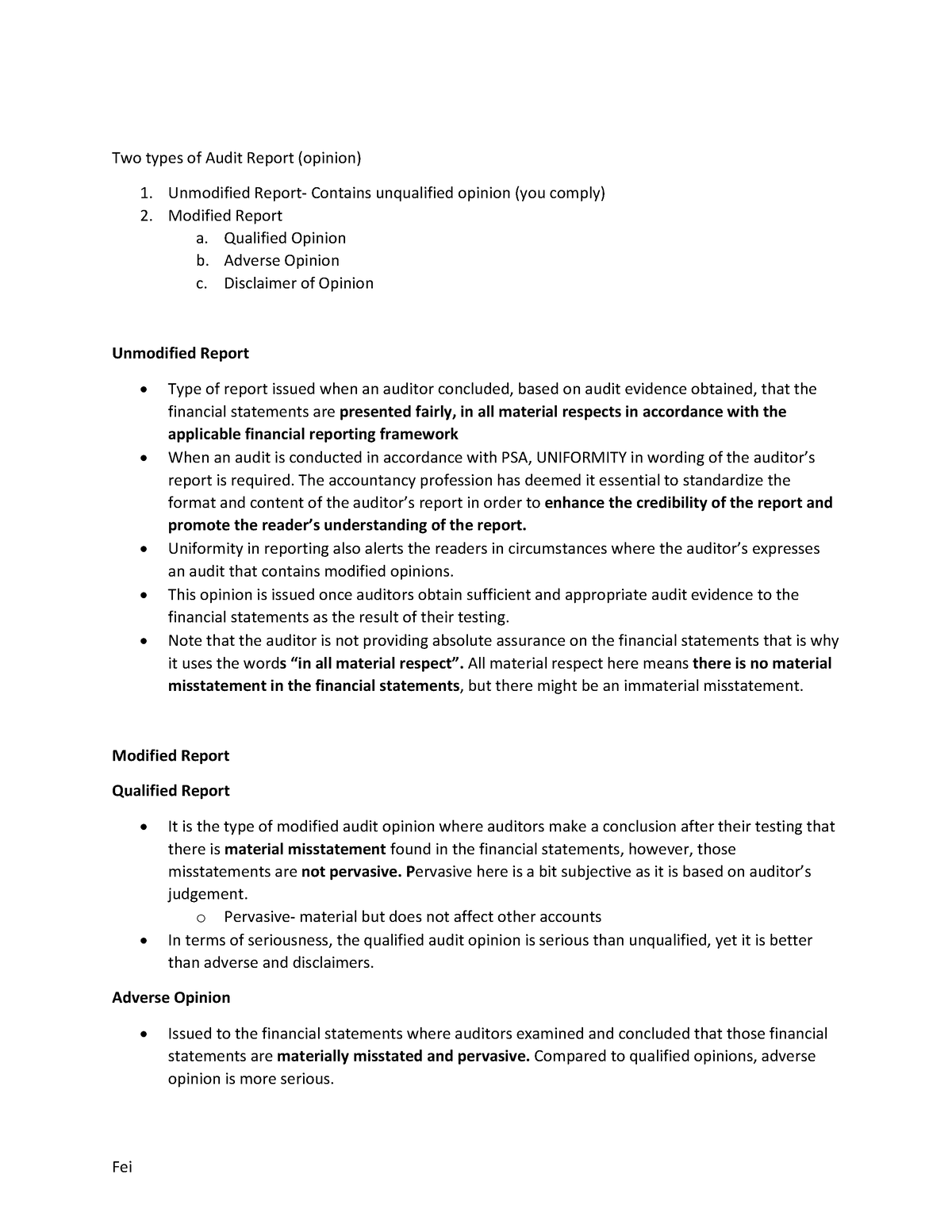 two-types-of-audit-report-qualified-opinion-b-adverse-opinion-c-disclaimer-of-opinion