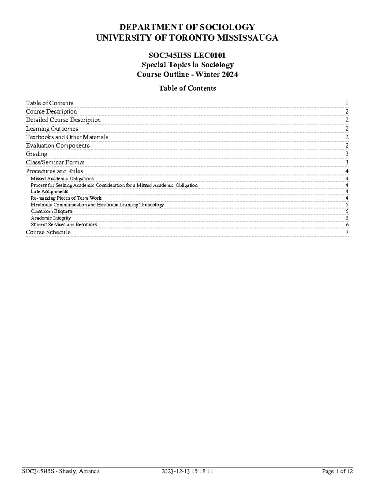 SOC345 syllabus - course outline - 1 2 2 2 2 2 3 3 4 4 4 4 4 5 5 5 6 7 ...