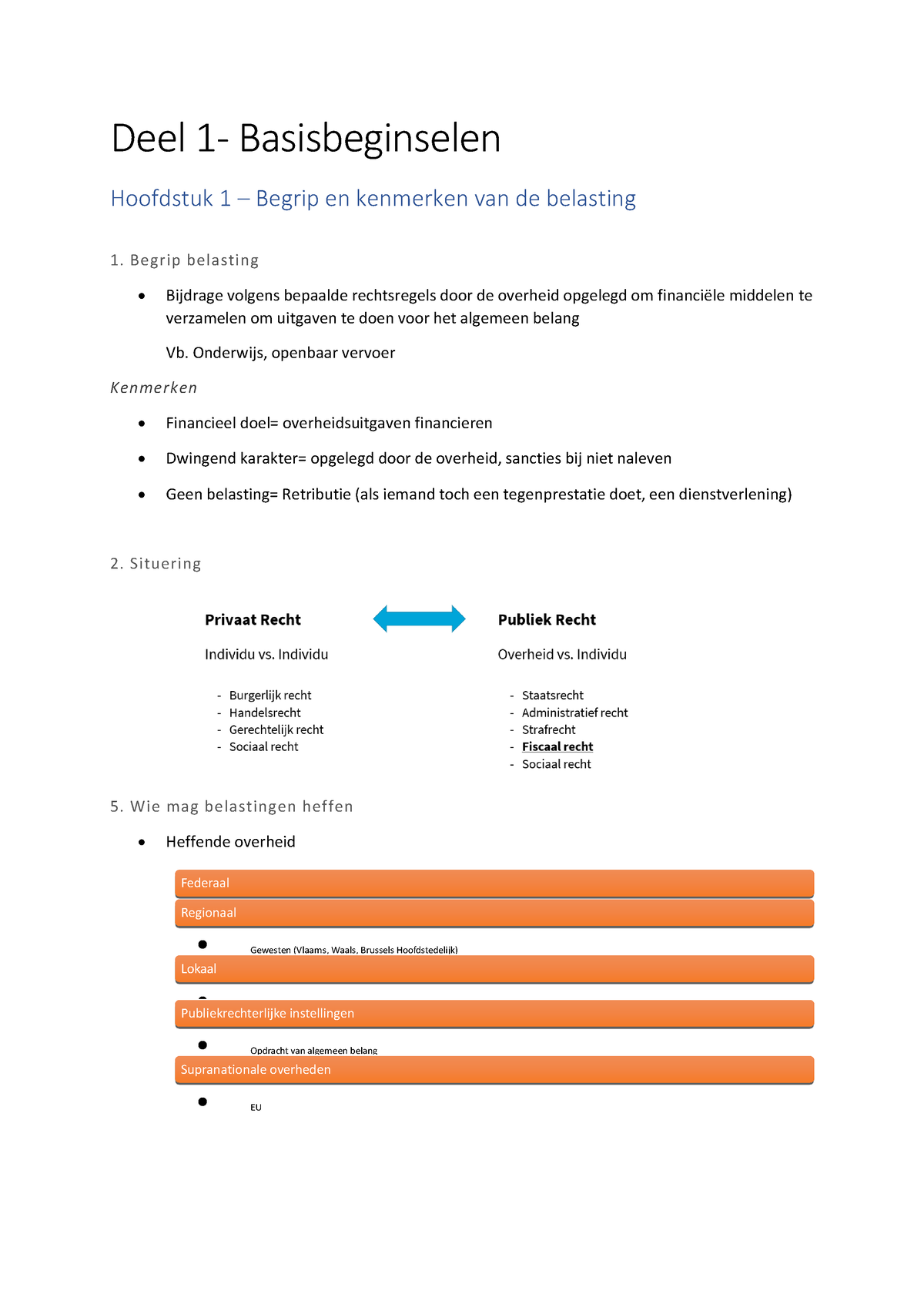 Samenvatting Tot Case 1 - Deel 1- Basisbeginselen Hoofdstuk 1 – Begrip ...