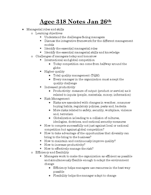 Chapter 1 - Aaron Johnson - AgEcon 318 Chapter 1 Learning Objectives ...