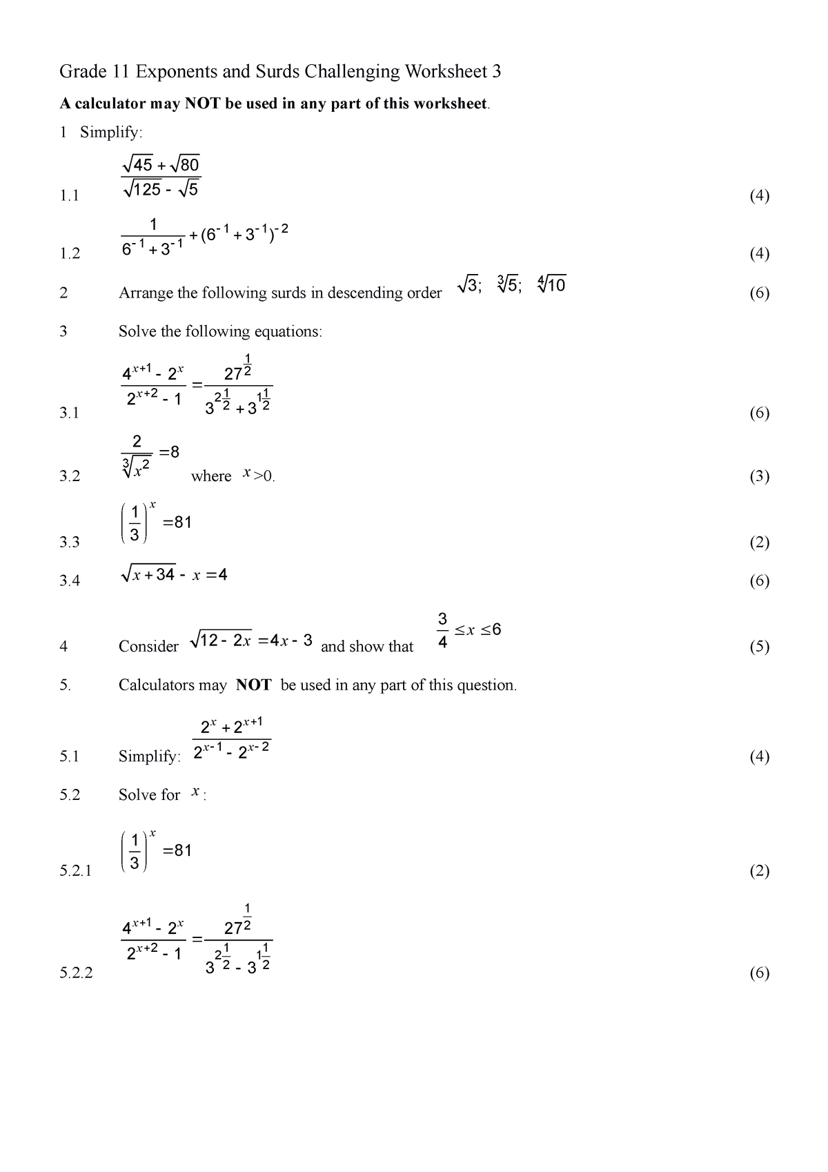 exponentsand-surds-cw-3-grade-11-exponents-and-surds-challenging