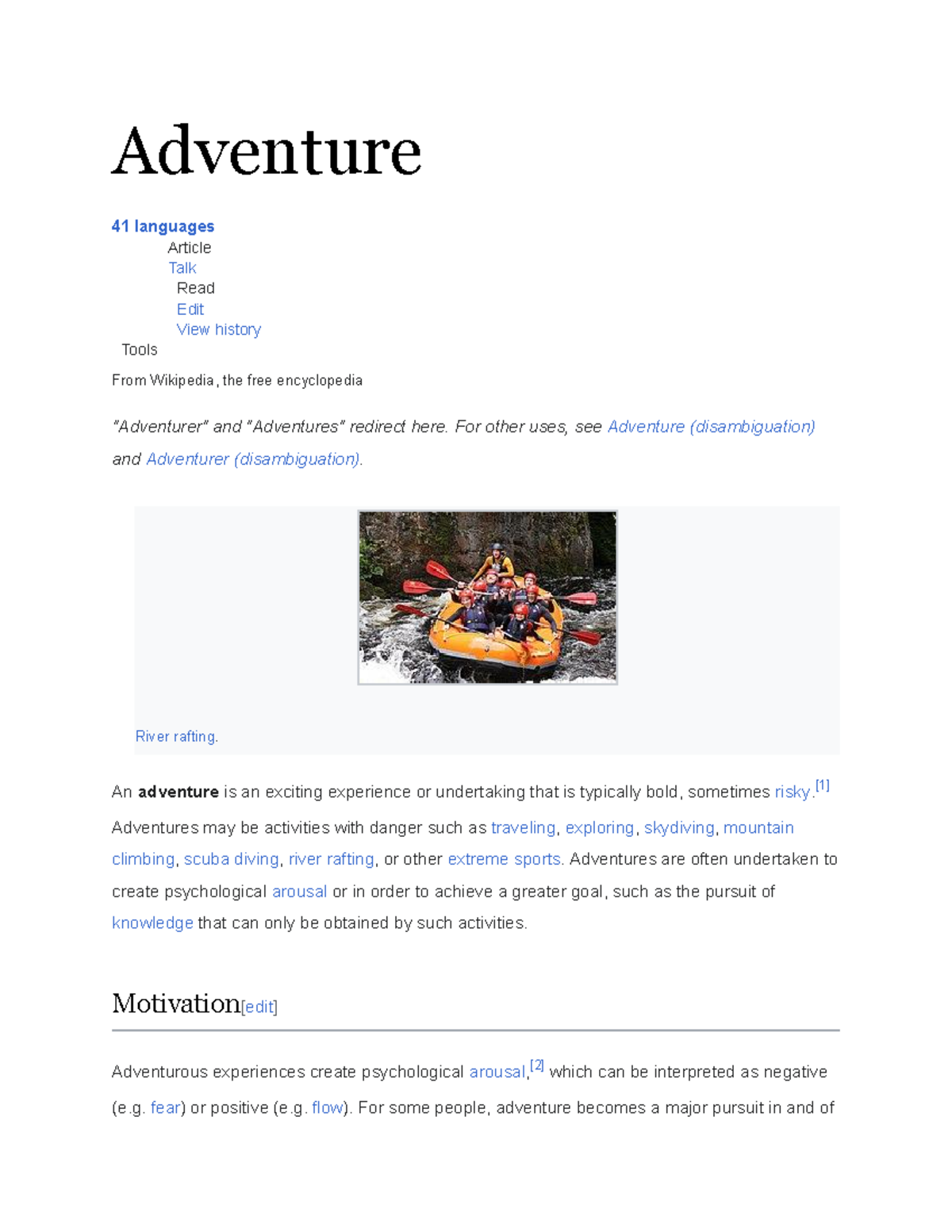 Adventure - ERD Diagram - Adventure 41 languages Article Talk Read Edit ...