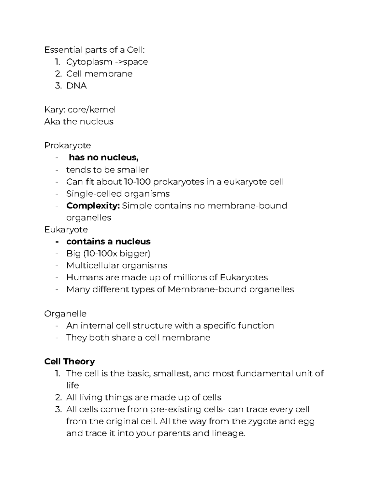New professor 9 30 Essential parts of a Cell 1. Cytoplasm >space 2