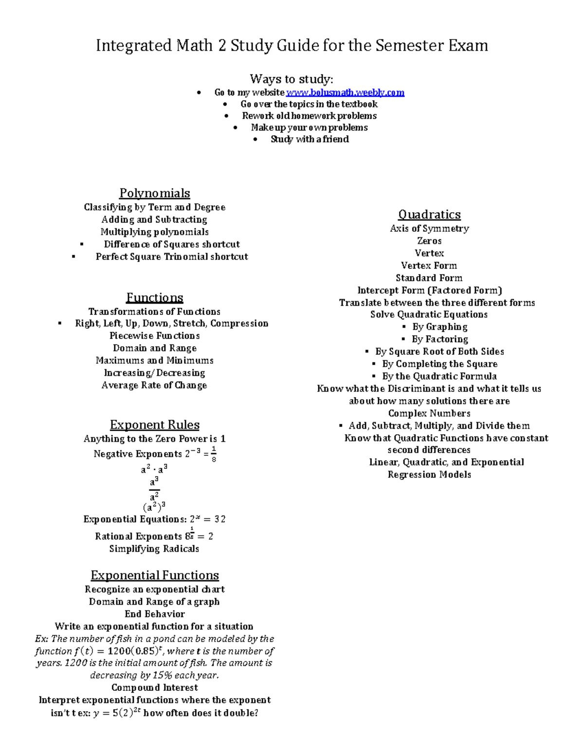 im2-se-study-guide-integrated-math-2-study-guide-for-the-semester