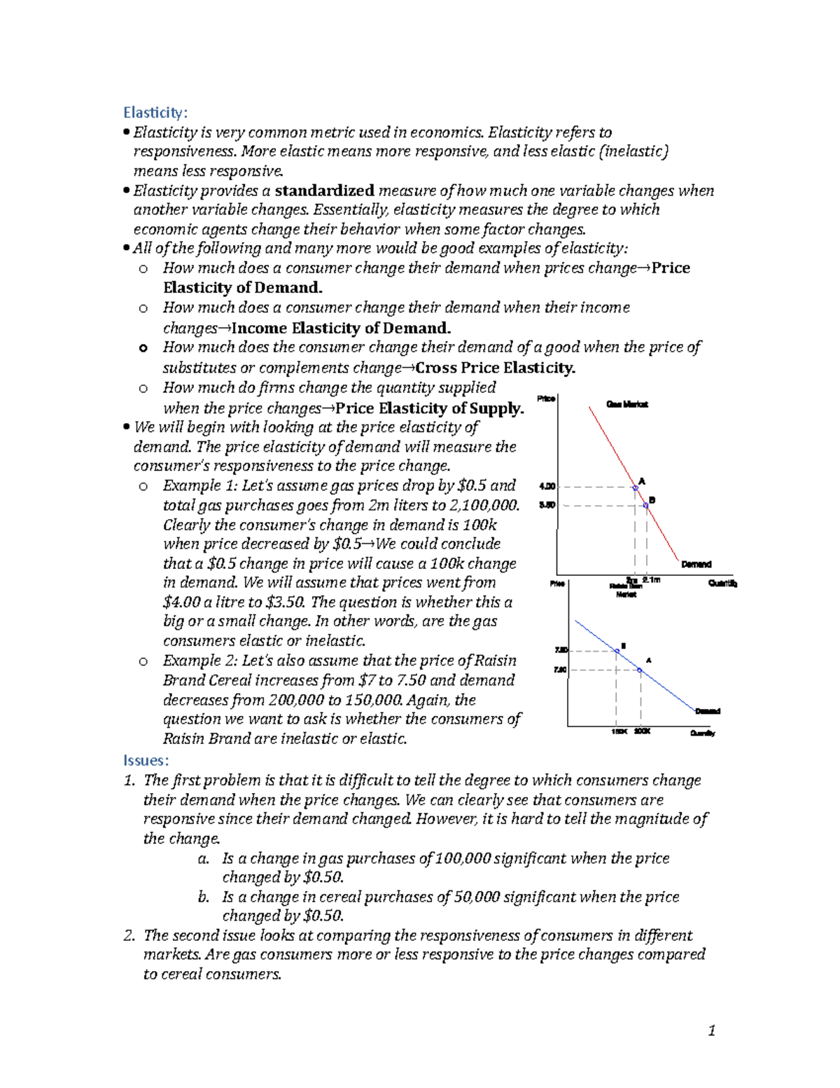 5.5 Elasticities Part 3 - Elasticity: Elasticity Is Very Common Metric ...