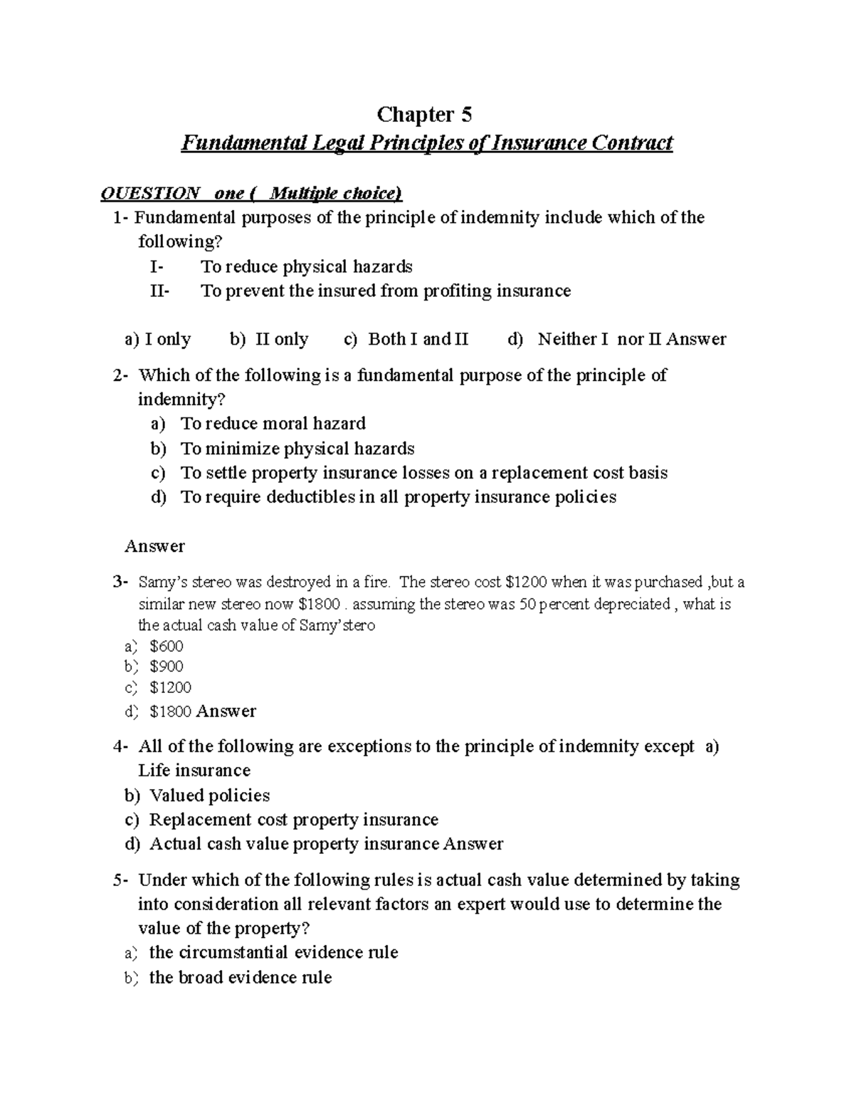 insurance-law-exam-chapter-5-fundamental-legal-principles-of