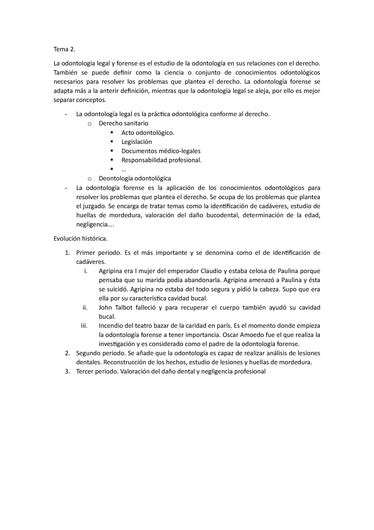 Tema 2 Odontología Legal - Tema 2. La odontología legal y forense es el  estudio de la odontología en - Studocu